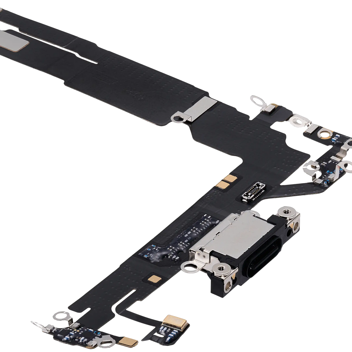 For iPhone 16 Charging Port Flex Cable Pulled - Black
