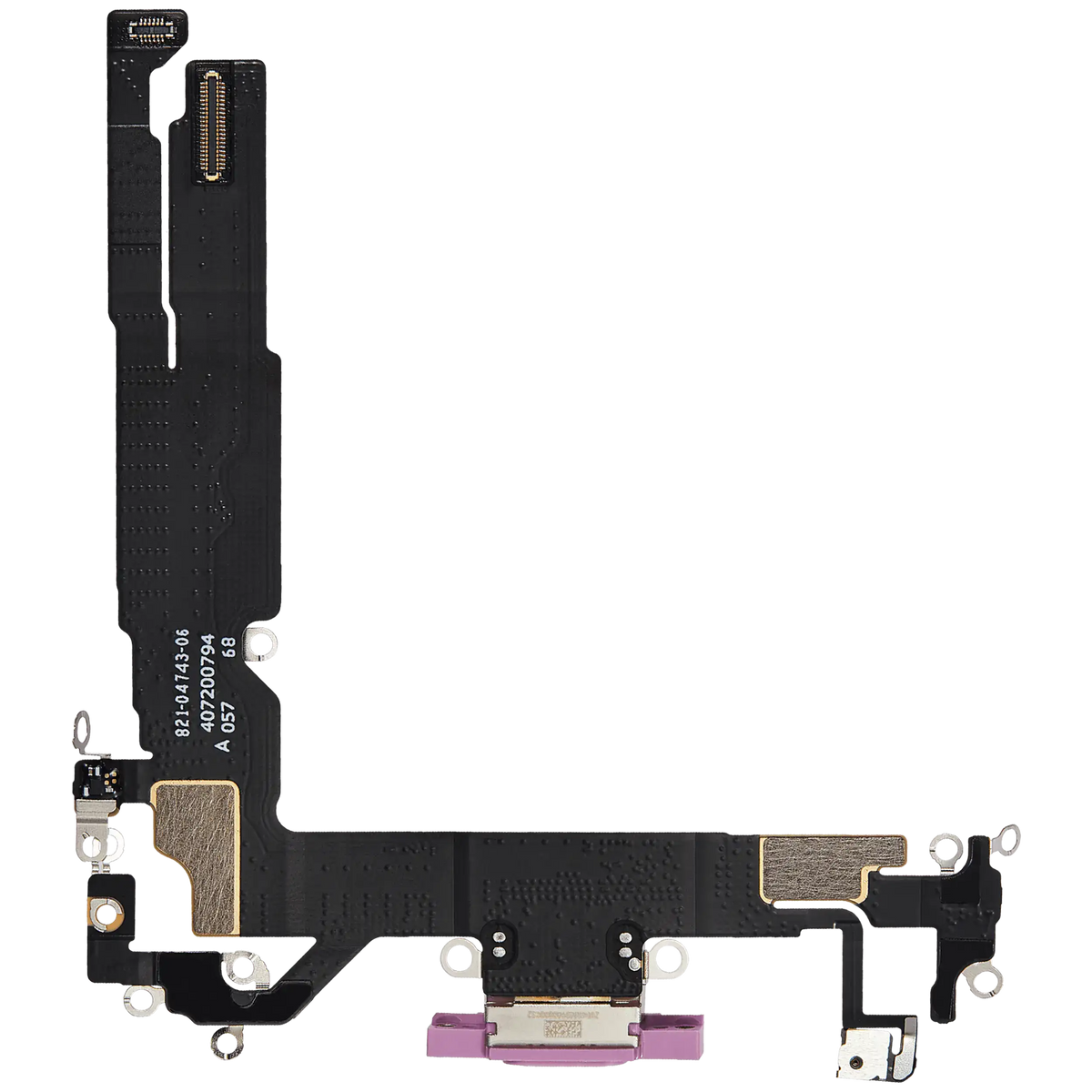 For iPhone 16 Charging Port Flex Cable Pulled - Pink