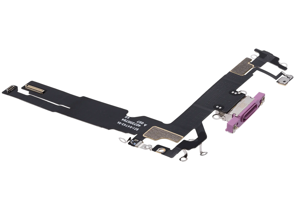 For iPhone 16 Charging Port Flex Cable Pulled - Pink