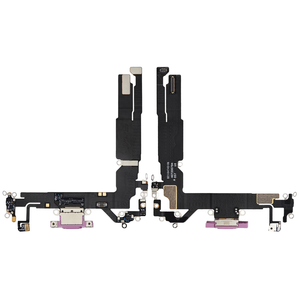 For iPhone 16 Charging Port Flex Cable Pulled - Pink