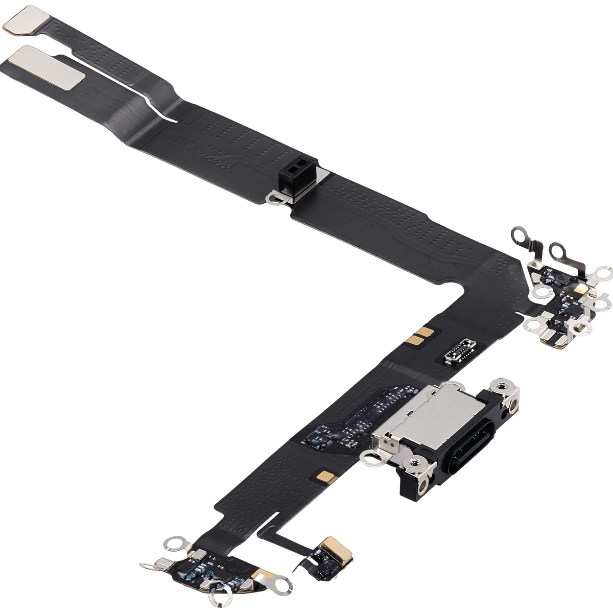 For iPhone 16 Plus Charging Port Flex Cable Pulled - Black
