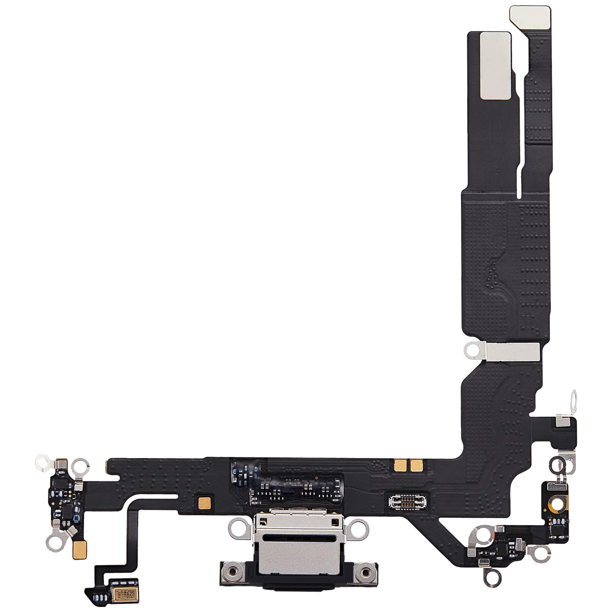 For iPhone 17 Charging Port Flex Cable Pulled - Black