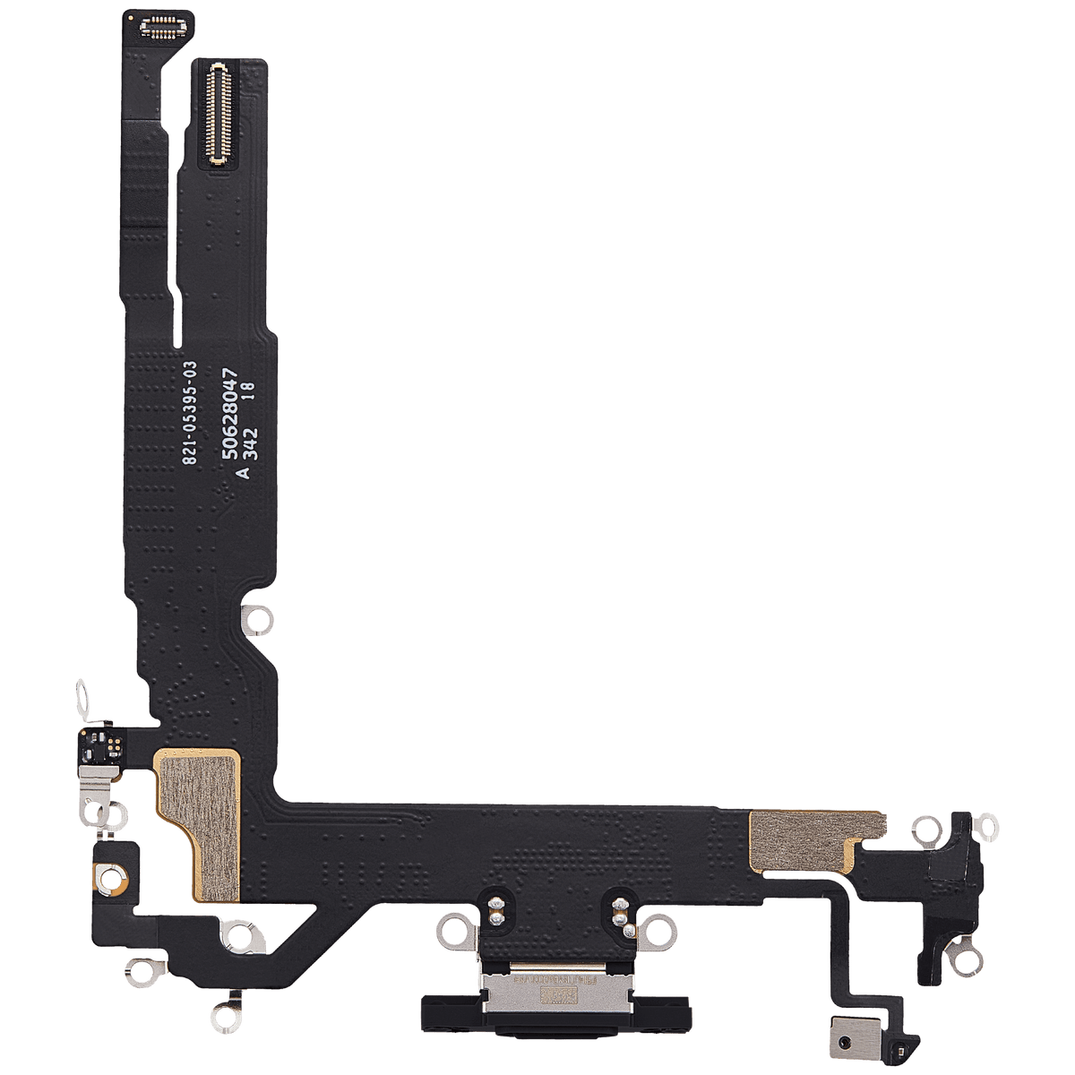For iPhone 17 Charging Port Flex Cable Pulled - Black