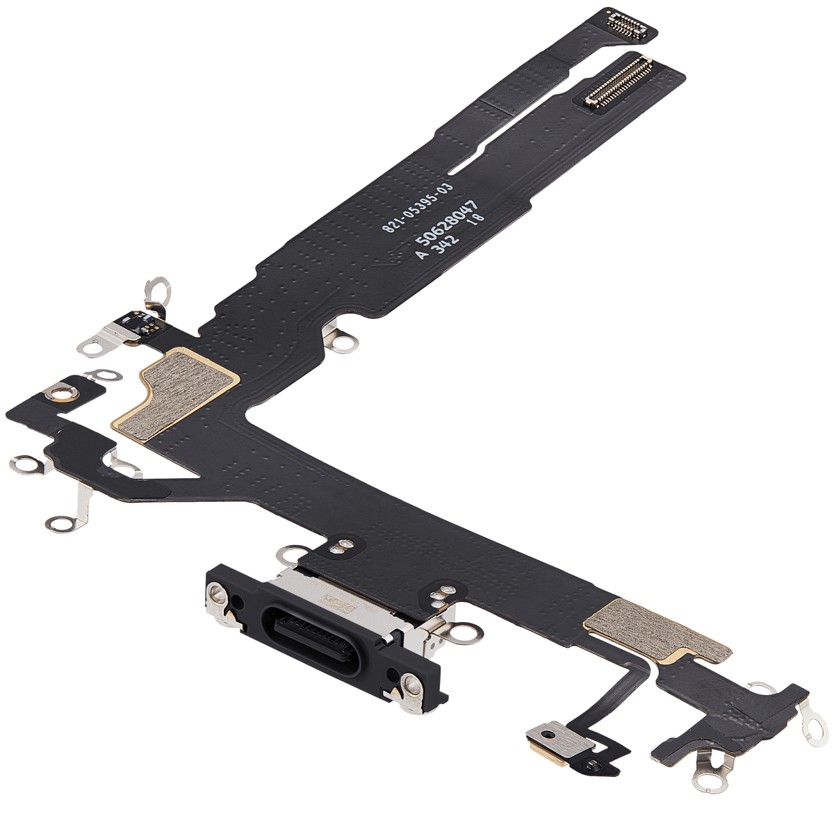 For iPhone 17 Charging Port Flex Cable Pulled - Black