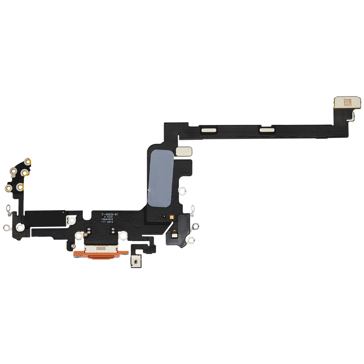 For iPhone 17 Pro Charging Port Flex Cable International Version Pulled - Cosmic Orange