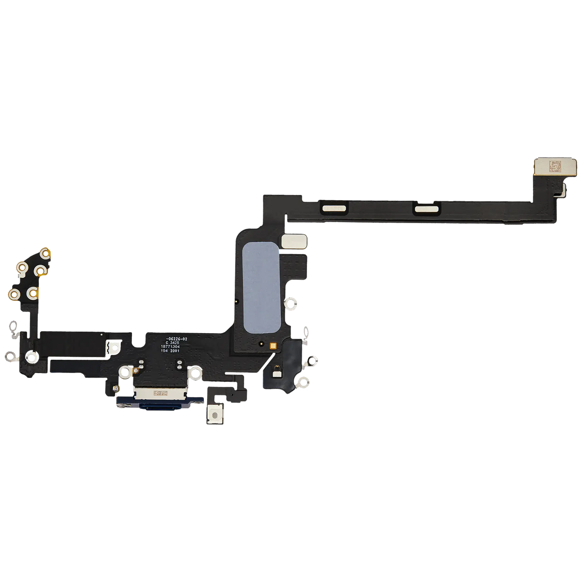 For iPhone 17 Pro Charging Port Flex Cable International Version Pulled - Deep Blue