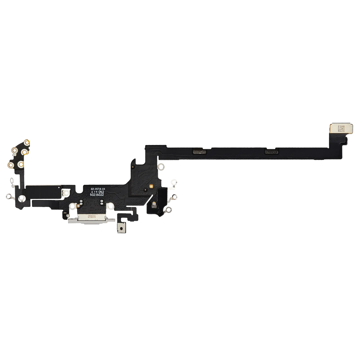 For iPhone 17 Pro Charging Port Flex Cable US Version Pulled - Silver