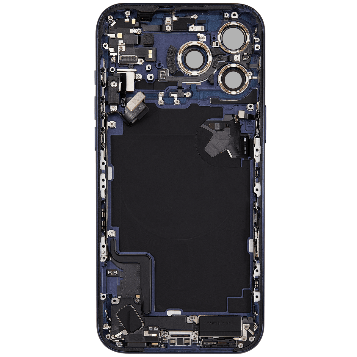 For iPhone 17 Pro Max Back Housing With Charging Port & Small Parts EU / Global Version Pulled - Grade B - Deep Blue