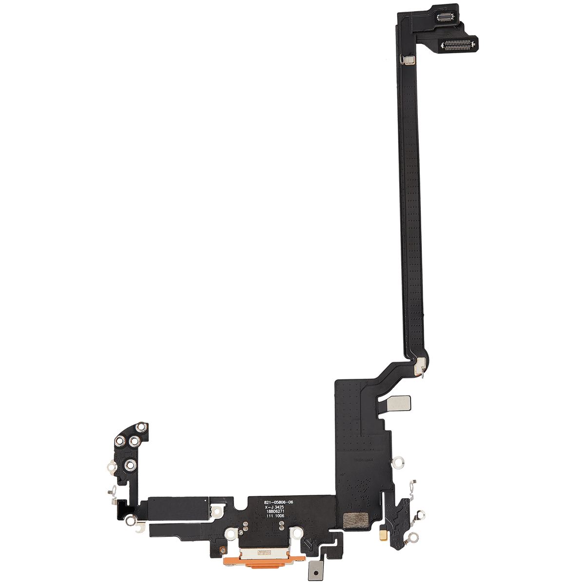 For iPhone 17 Pro Max Charging Port Flex Cable International Version | Aftermarket Plus - Cosmic Orange