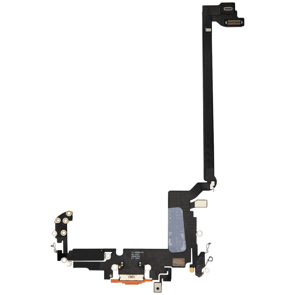 For iPhone 17 Pro Max Charging Port Flex Cable International Version Pulled - Cosmic Orange
