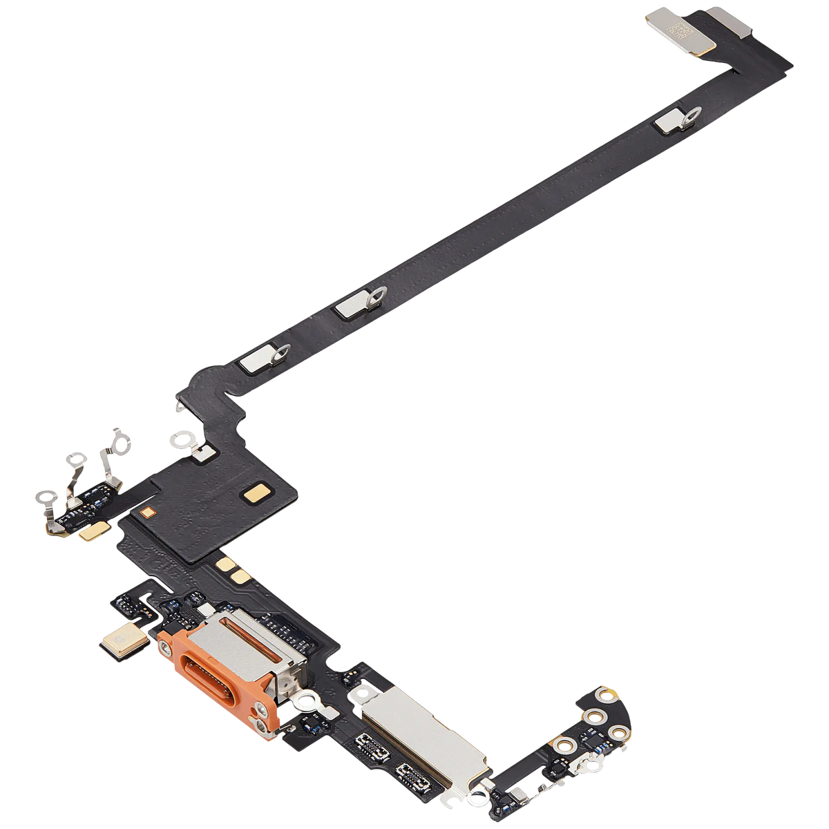 For iPhone 17 Pro Max Charging Port Flex Cable US Version Pulled - Cosmic Orange