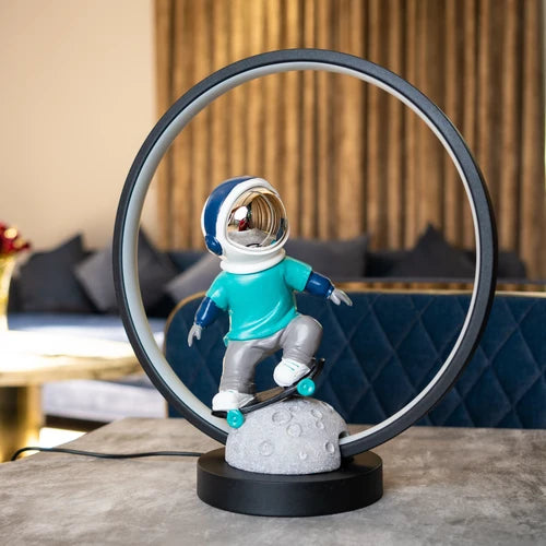 Astronaut Bedside Ring Lights - Skate Blue