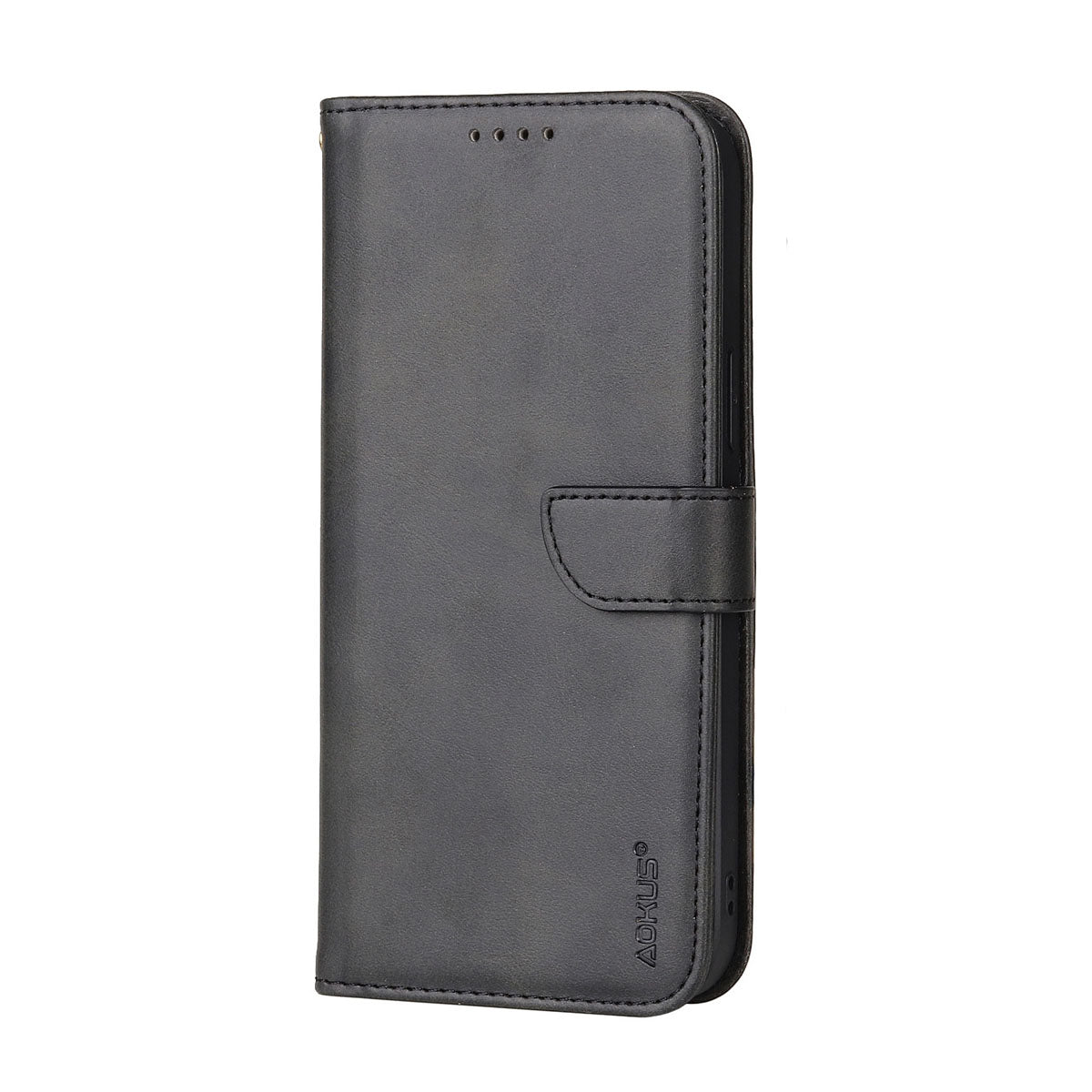 For Samsung Galaxy A14 5G Premium Aokus Wallet Case Black-www.firsthelptech.ie