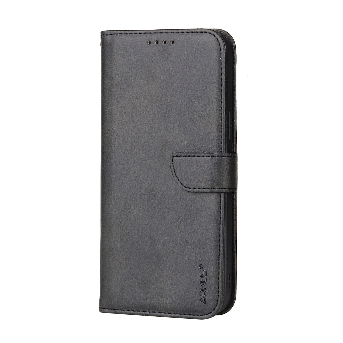 For Samsung Galaxy A23 4G/5G Premium Aokus Wallet Case Black