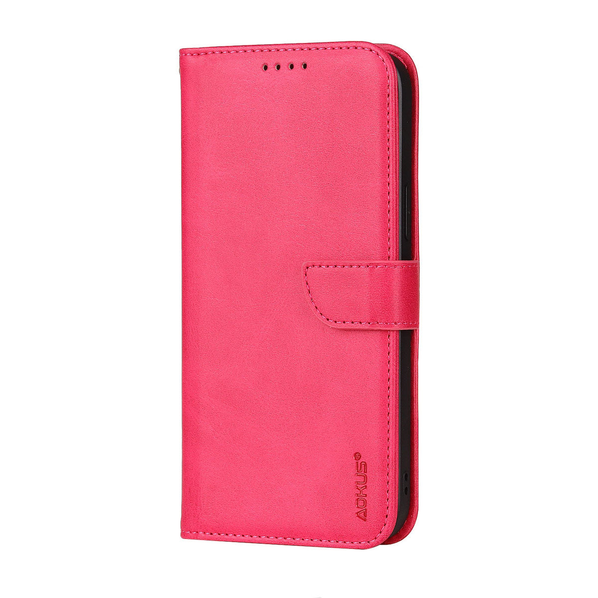 For Samsung Galaxy A55 5G Premium Aokus Wallet Case Pink-www.firsthelptech.ie