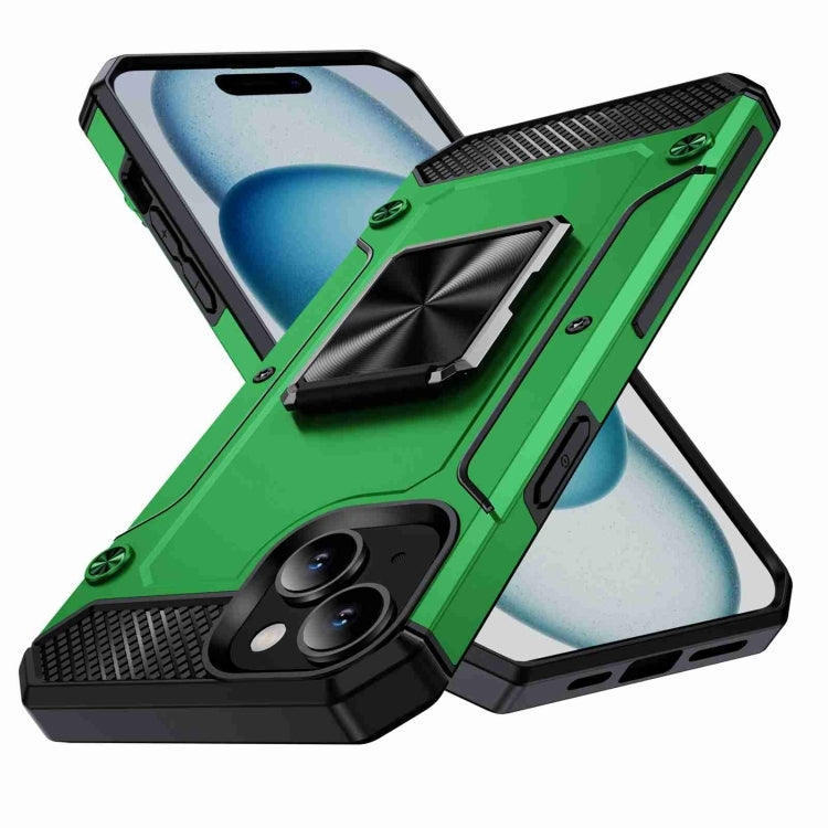 For Samsung Galaxy A55 5G Heavy Duty Rotating Bumper Stand Case Green-www.firsthelptech.ie