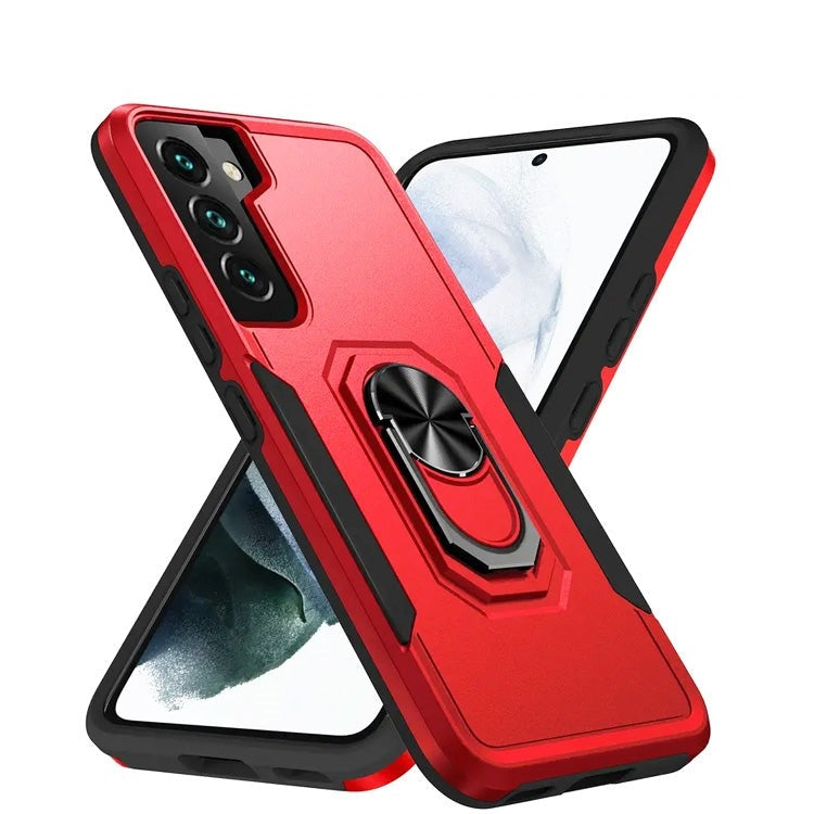 For Samsung Galaxy A55 5G Hard Exploiter Ring Case Red