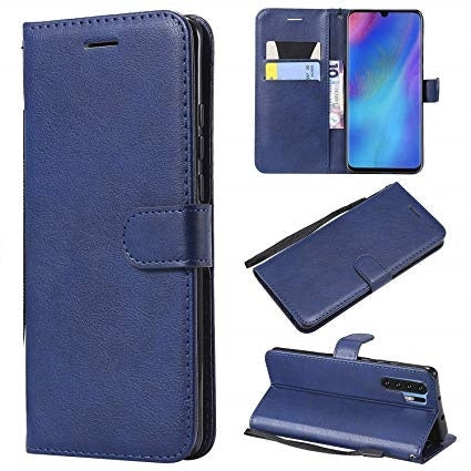 For Samsung Galaxy A6 2018 Wallet Case Blue