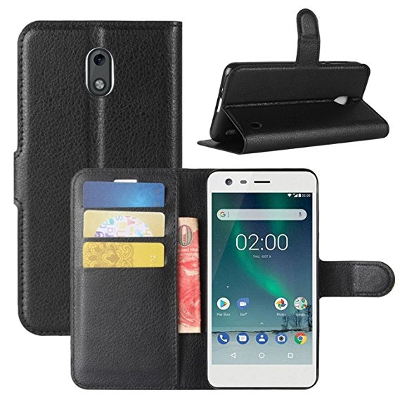 For Samsung Galaxy A71 Premium Aokus Wallet Case Black