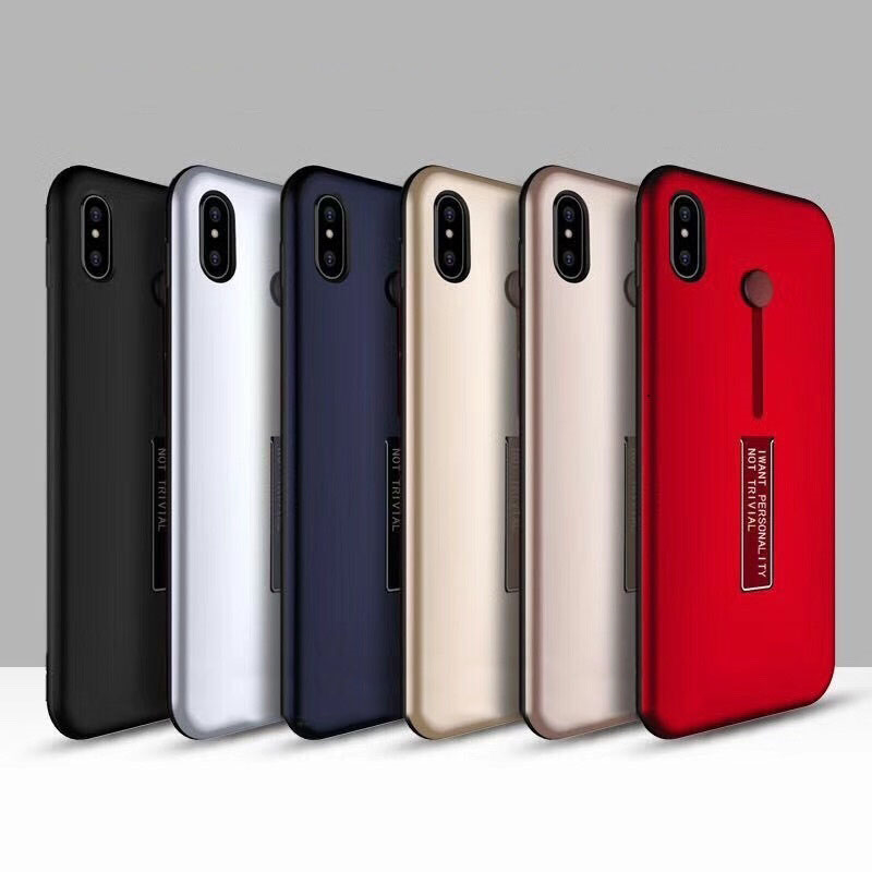 For Samsung Galaxy A9 2018 Slider 2 In 1 Dual Shockproof Case Red