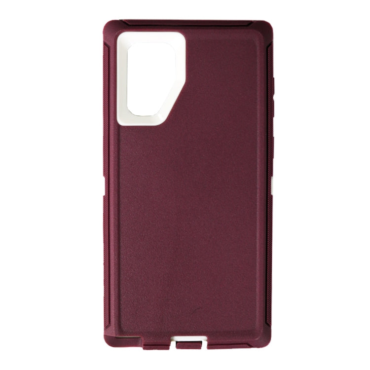 For Samsung Galaxy Note 10 HeavyDuty Defender Red White