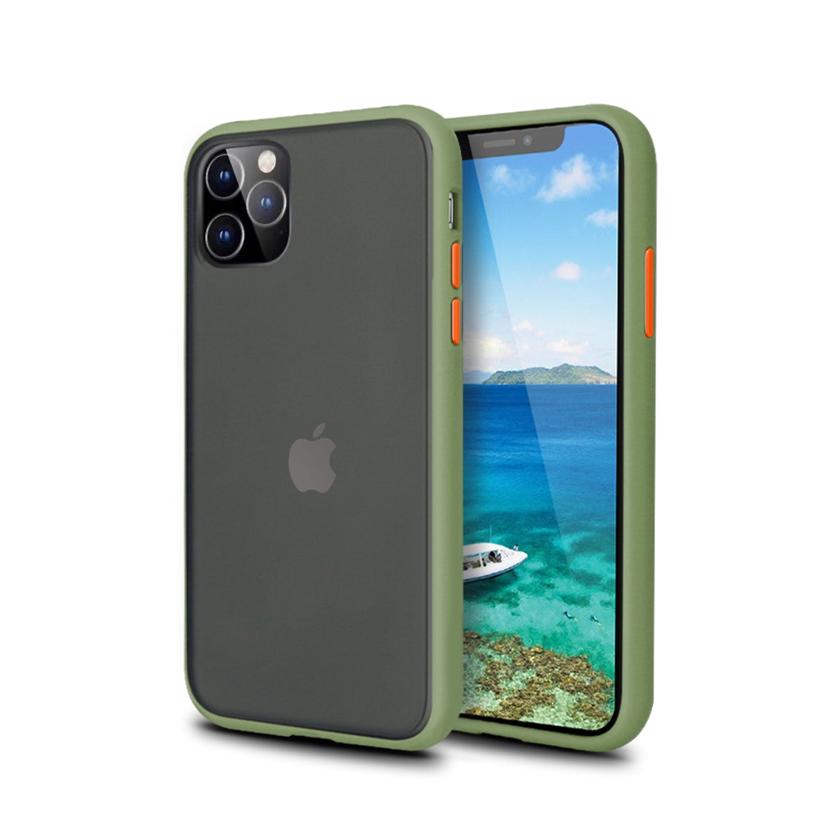 For Samsung Galaxy S10 Plus Latest Matte TPU Shockproof Hard Case Green