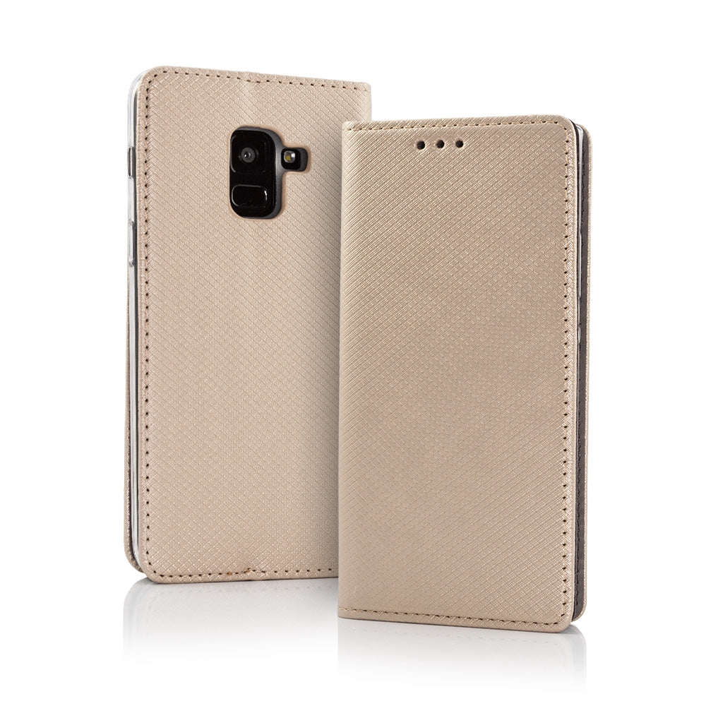 For Samsung Galaxy S20 Plus Smart Carbon Magnetic Wallet Case Gold