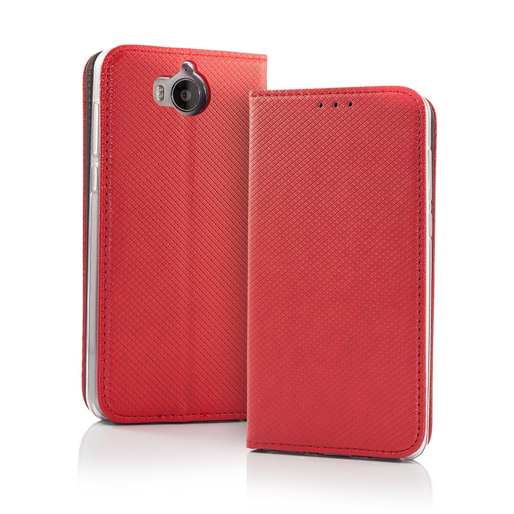 For Samsung Galaxy S20 Plus Smart Carbon Magnetic Wallet Case Red