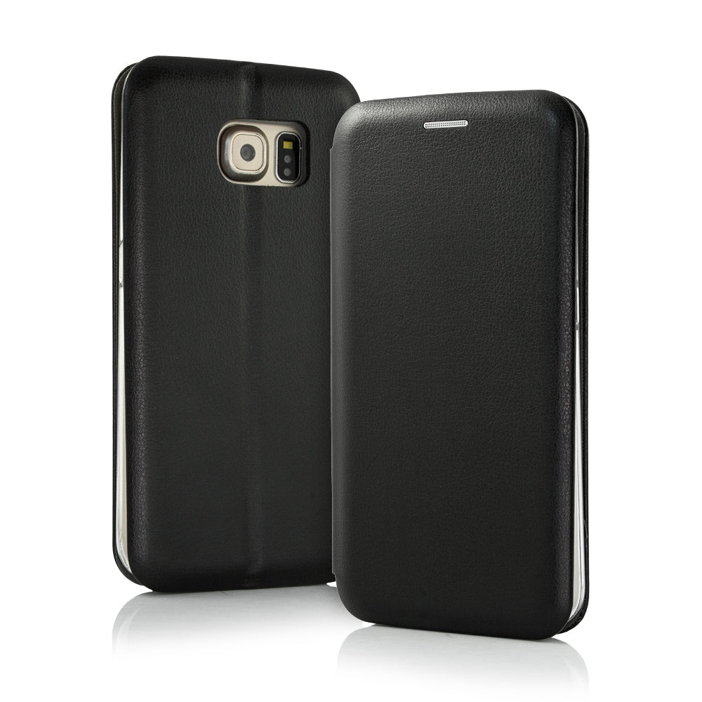 For Samsung Galaxy S20 Plus Slim Curved Magnetic Wallet Case Black