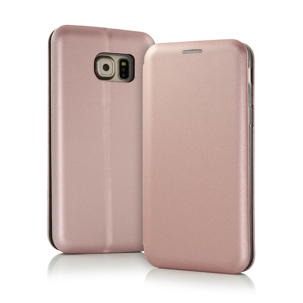 For Samsung Galaxy S20 Slim Curved Magnetic Wallet Case Rose Gold