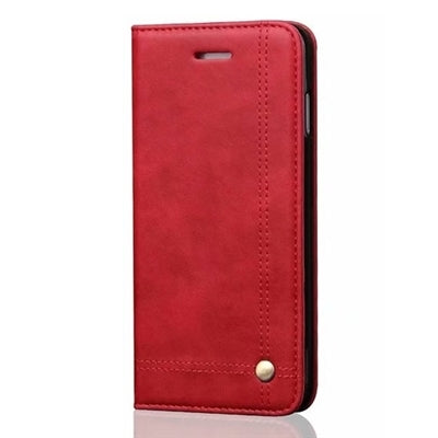 For Samsung Galaxy S20 Ultra Vintage Design Wallet Case Red-www.firsthelptech.ie