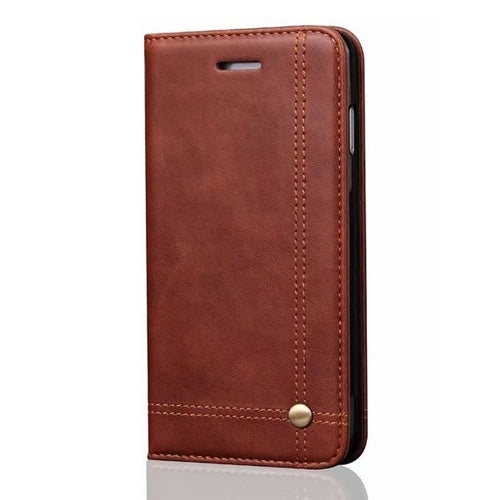 For Samsung Galaxy S20 Vintage Design Wallet Case Brown-www.firsthelptech.ie