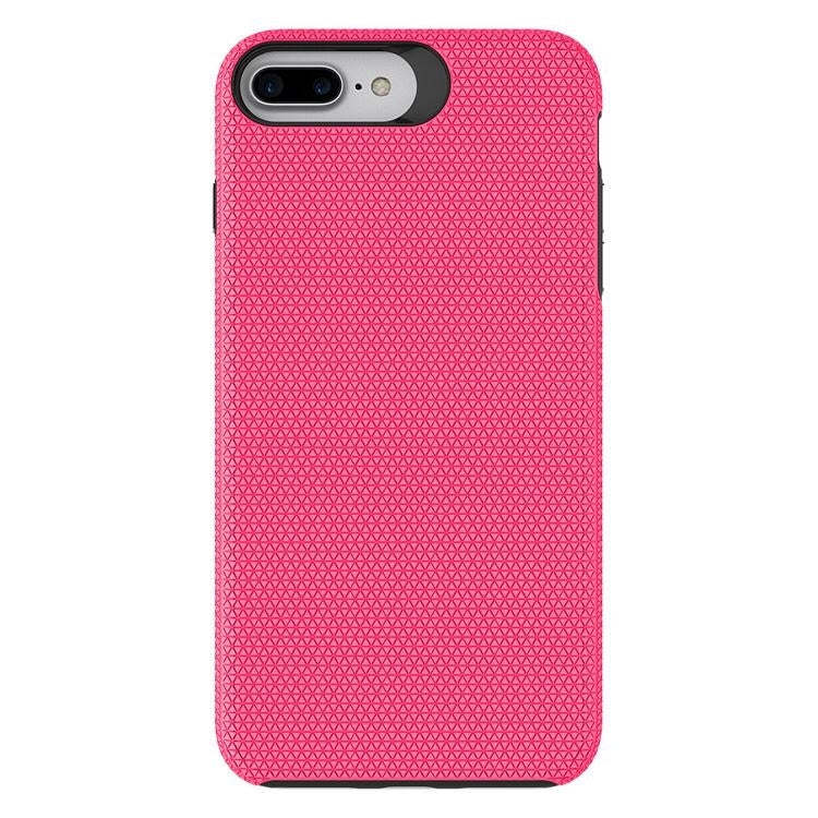 For Samsung Galaxy S21 Plus Dotted Shockproof Hybrid 2 in 1 Case Pink