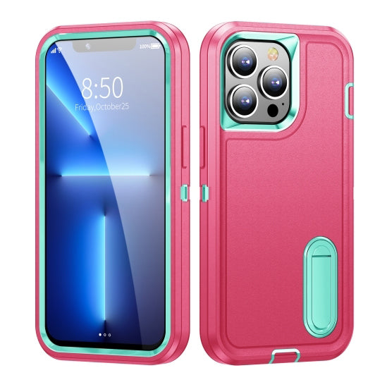 For Samsung Galaxy S22 Ultra Triple Defender with Stander Case Rose-www.firsthelptech.ie