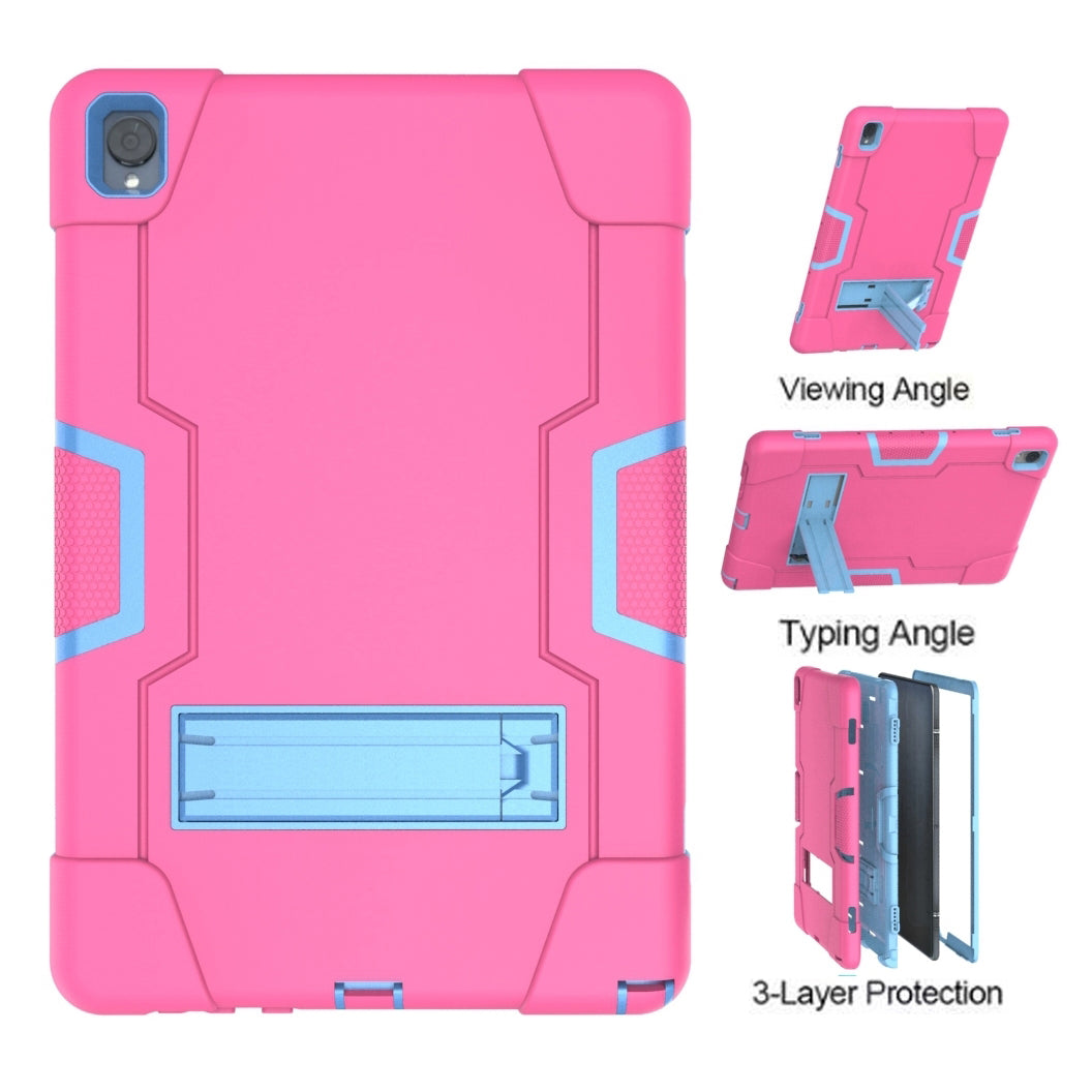 For Samsung Galaxy Tab S6 Lite 10.4" 2020 P610/P615 Hard Case Survivor with Stand Rose