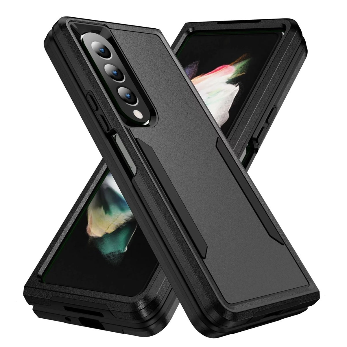 For Samsung Galaxy Z Fold 4 Symmetry Exploiter Case Black-www.firsthelptech.ie