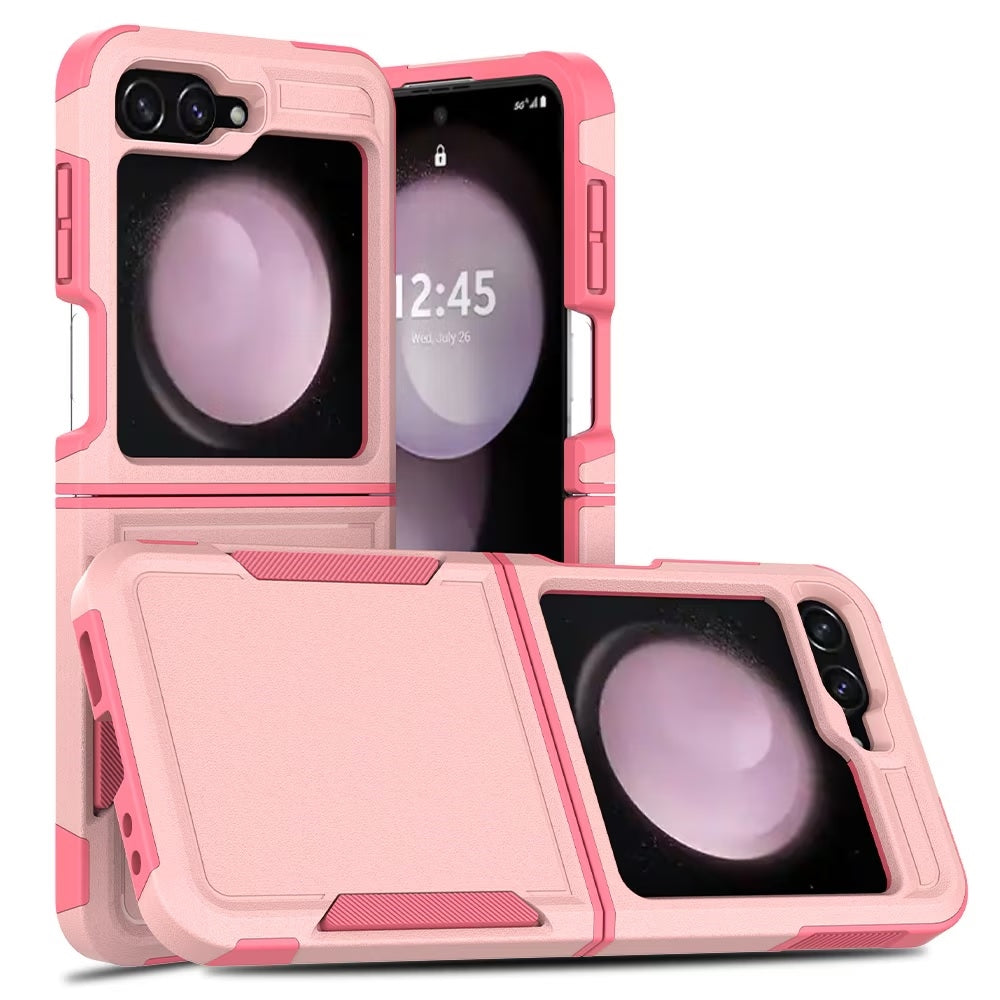 For Samsung Galaxy Z Flip 6 Symmetry Exploiter Case Pink-www.firsthelptech.ie