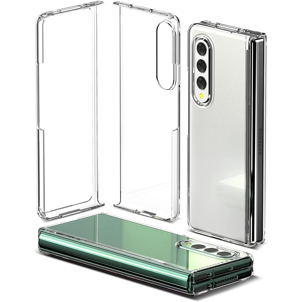 For Samsung Galaxy Z Fold 4 Shockproof Transparent Gel Case-www.firsthelptech.ie