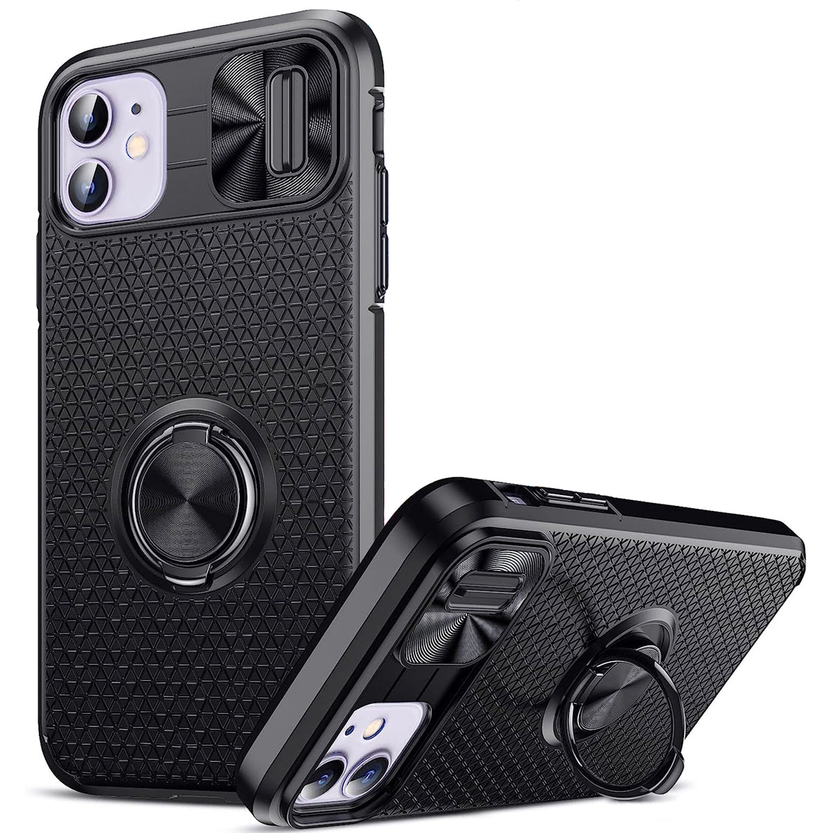 For Samsung Galaxy A23/A13 4G/A13 5G/A04/A04S Autofocus Slide Camera Cover Ring Case Black-www.firsthelptech.ie