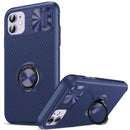 For Apple iPhone 13/14 Autofocus Slide Camera Cover Ring Case Blue