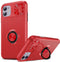 For Apple iPhone 12/12 Pro Autofocus Slide Camera Cover Ring Case Red