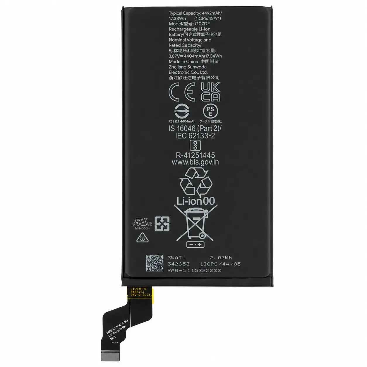 Google Pixel 8A Original Battery G07DF 4492mAh | G949-00795-00