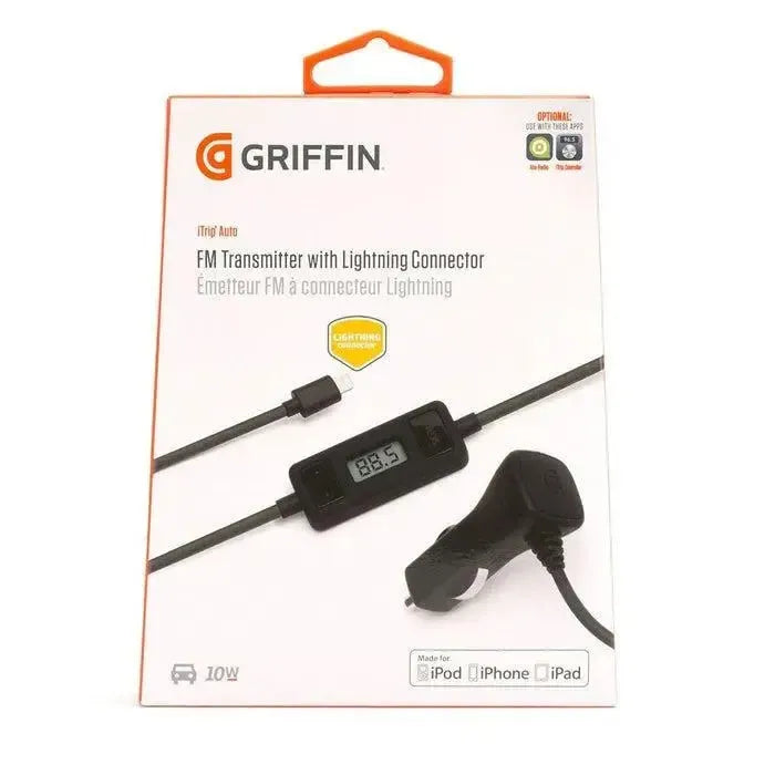 Griffin iTrip Auto FM Transmitter With MFI Lighting Connector Black