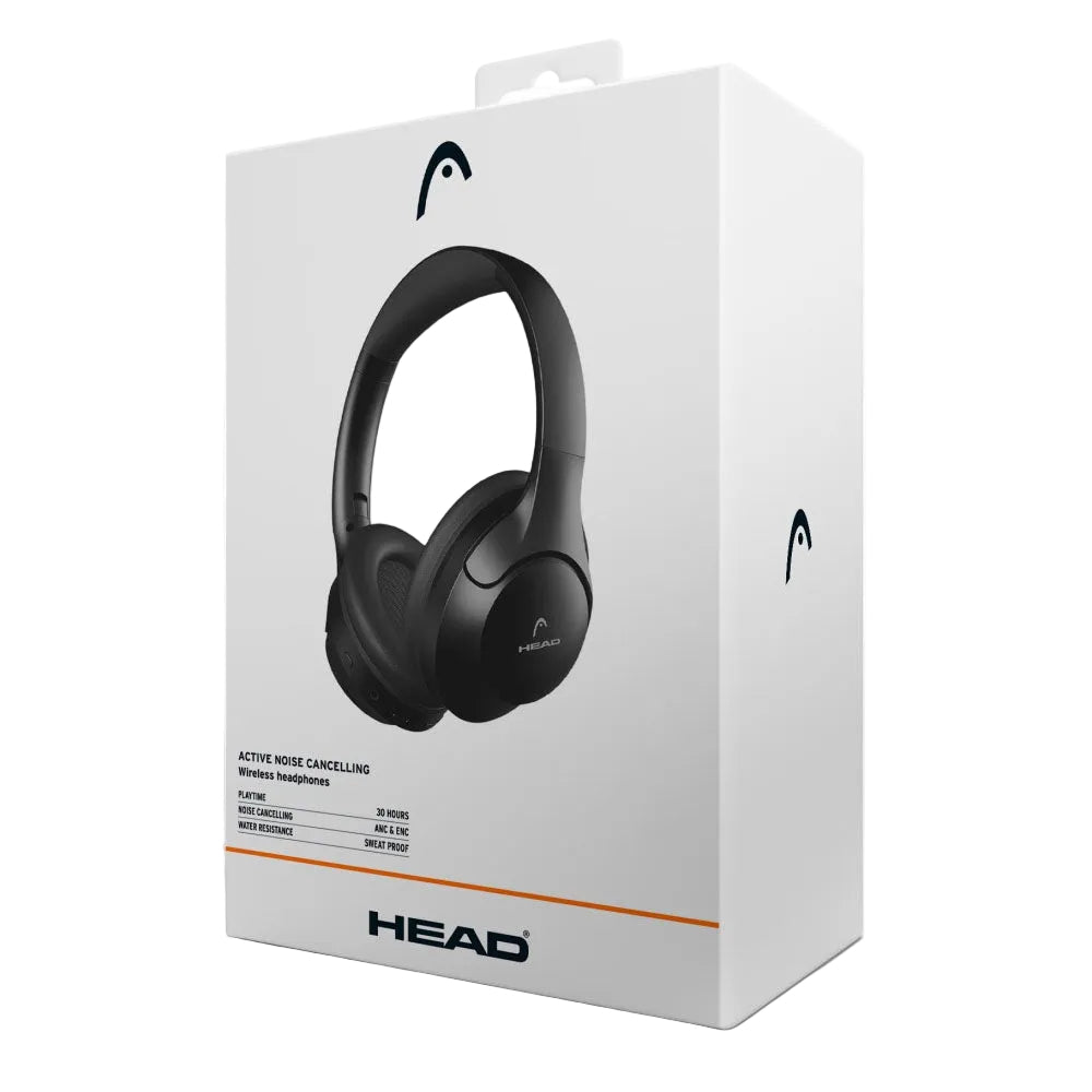 HEAD ANC + ENC Wireless Headphones 30h Battery Black