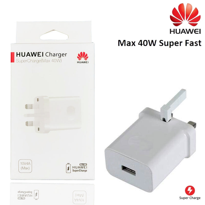 Huawei SuperCharge UK Mains Charger 40W White