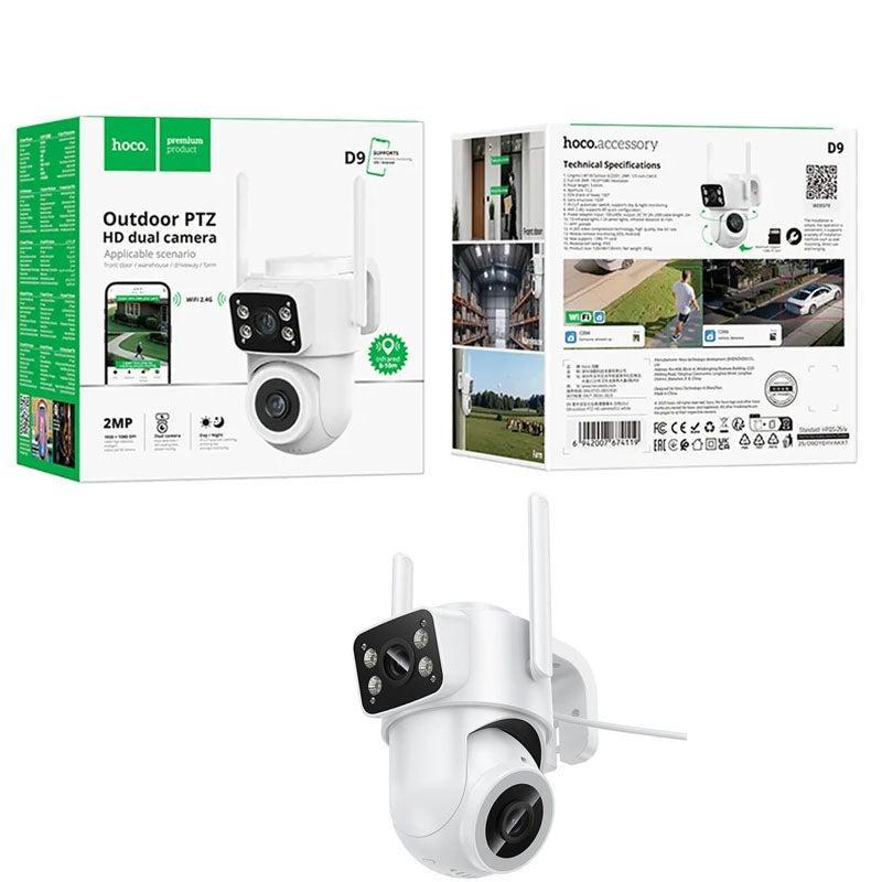 HOCO D9 Outdoor PTZ HD Dual Night Vision Camera White