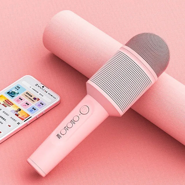 HOCO DBK1 Portable Handheld Wireless Karaoke Microphone Pink