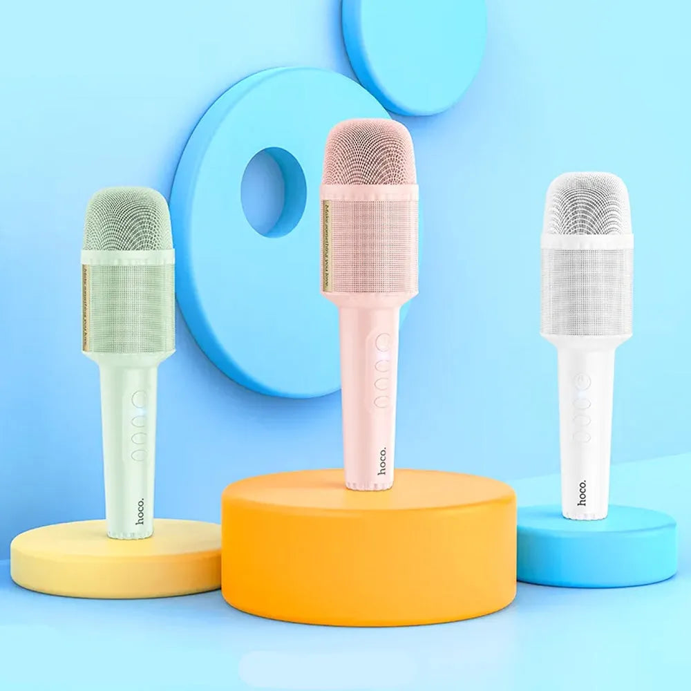 HOCO DBK1 Portable Handheld Wireless Karaoke Microphone Pink