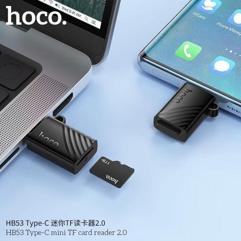 HOCO HB53 Mini USB TF 2.0 Card Reader 480 Mbps Black