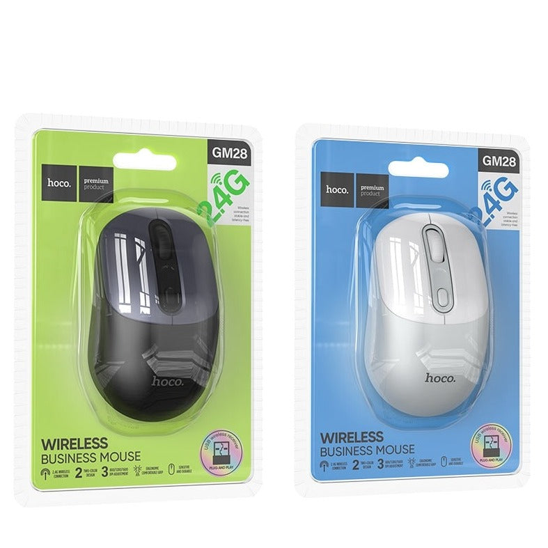 Hoco GM28 2.4G Business Wireless Mouse White-www.firsthelptech.ie